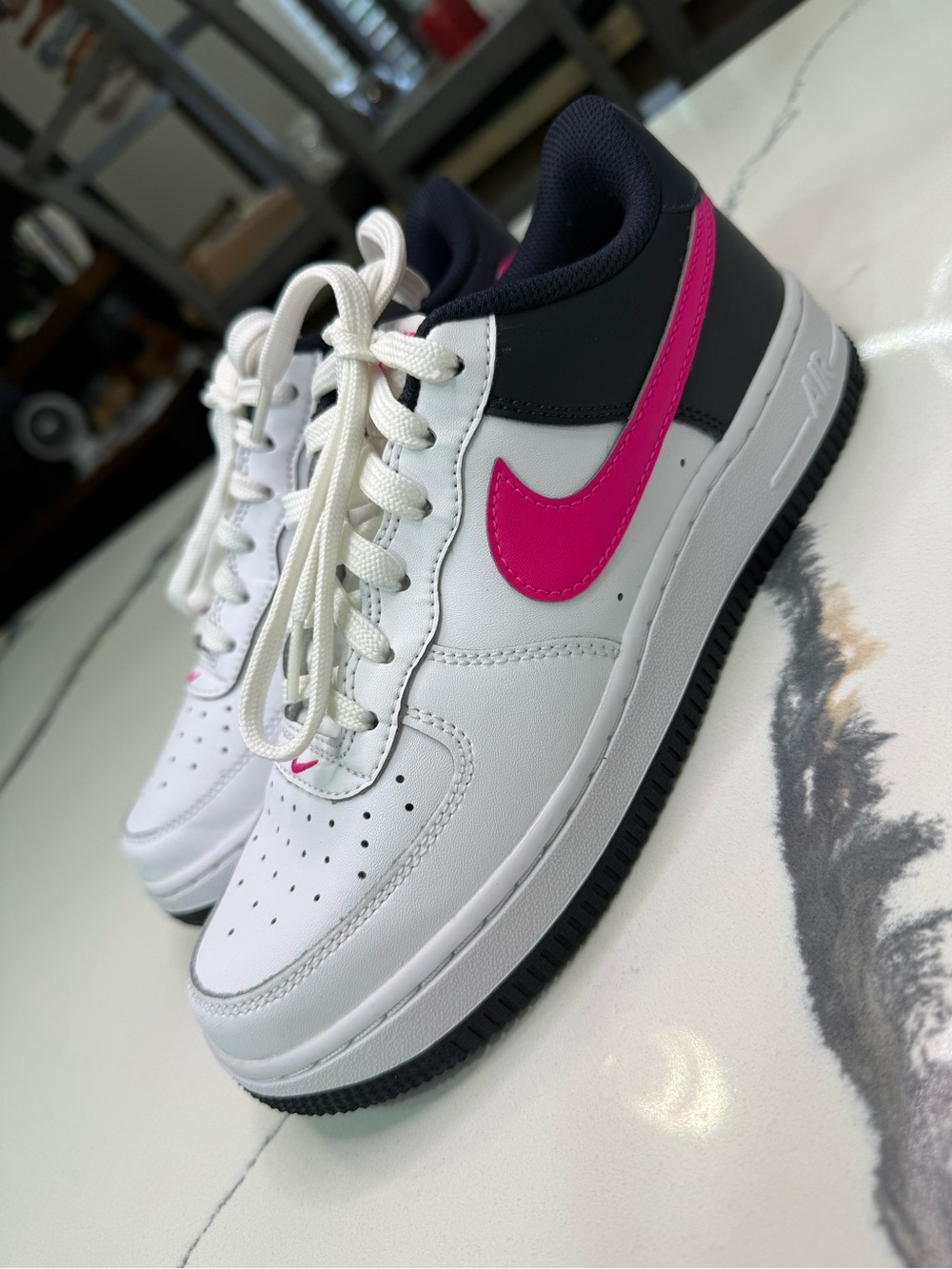 Nike Air Force 1 Low Magenta Black Size 5Y